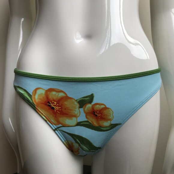 Billabong surf sky & olive floral bikini set - Picture 4 of 8